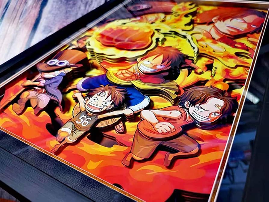 Amazon.co.jp: AooCare ONE PIECE ワンピース 画 周辺 グッズ 立体絵