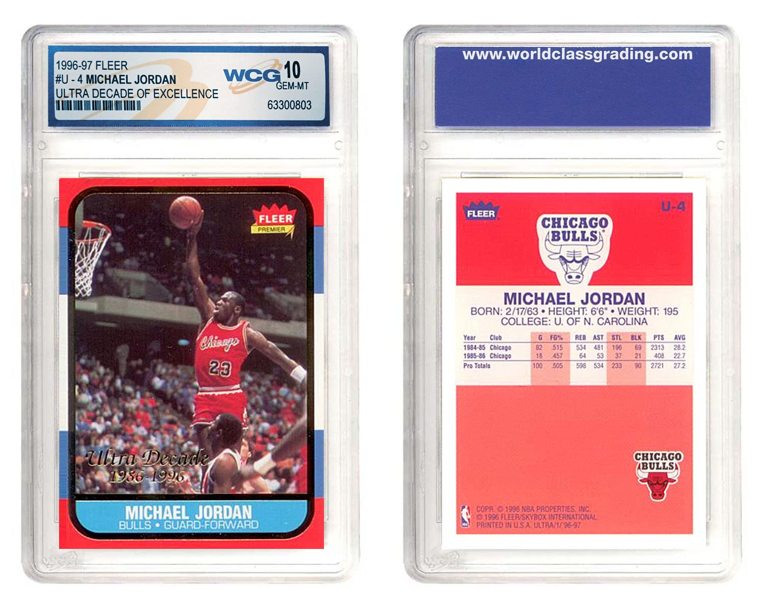 Amazon.co.jp: マイケル・ジョーダン 純正 1996-97 Fleer Decade of