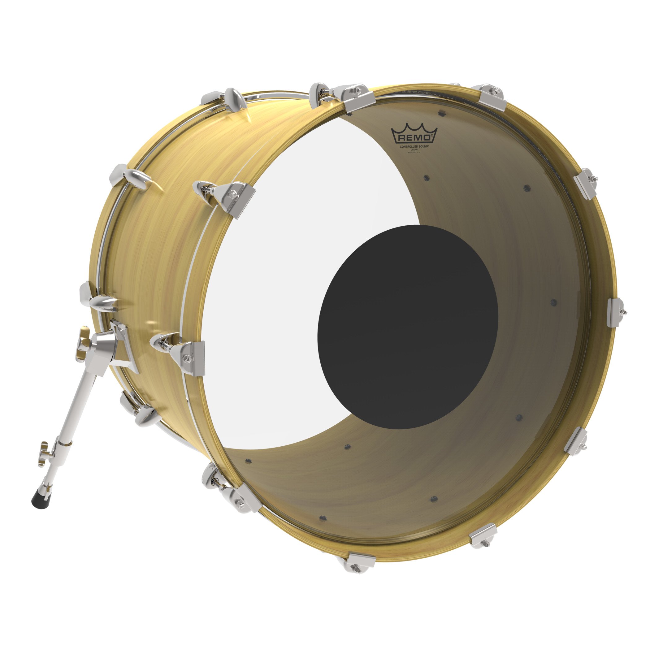 Amazon.com: Remo CS-1330-10 Controlled Sound Clear Black Dot Bass