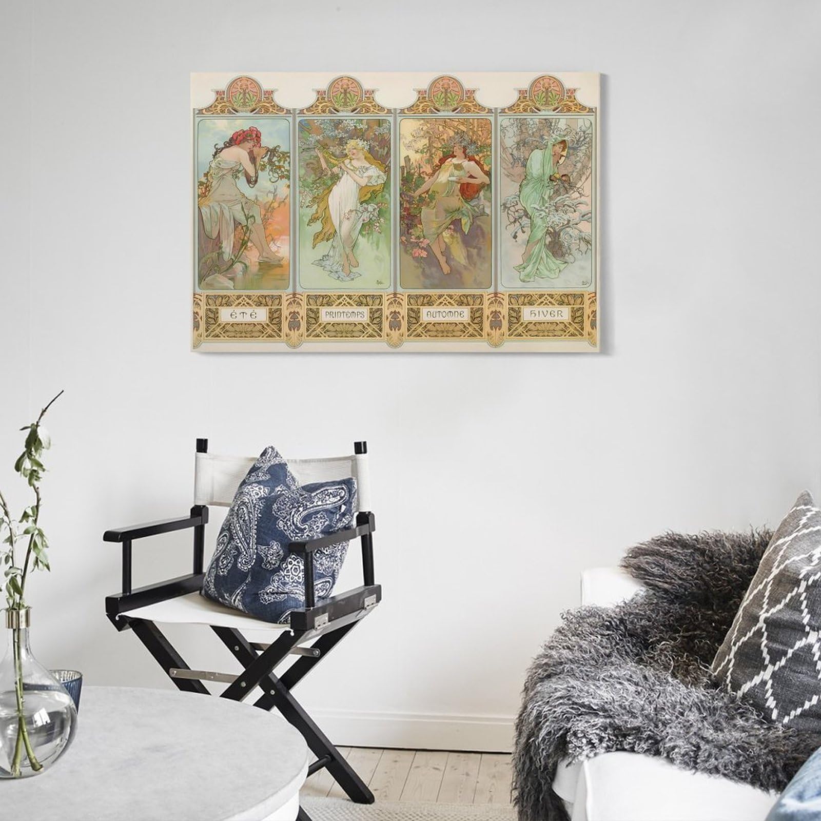 Amazon.co.jp: Alphonse Mucha アルフォンス・ミュシャ 四季 《春·夏