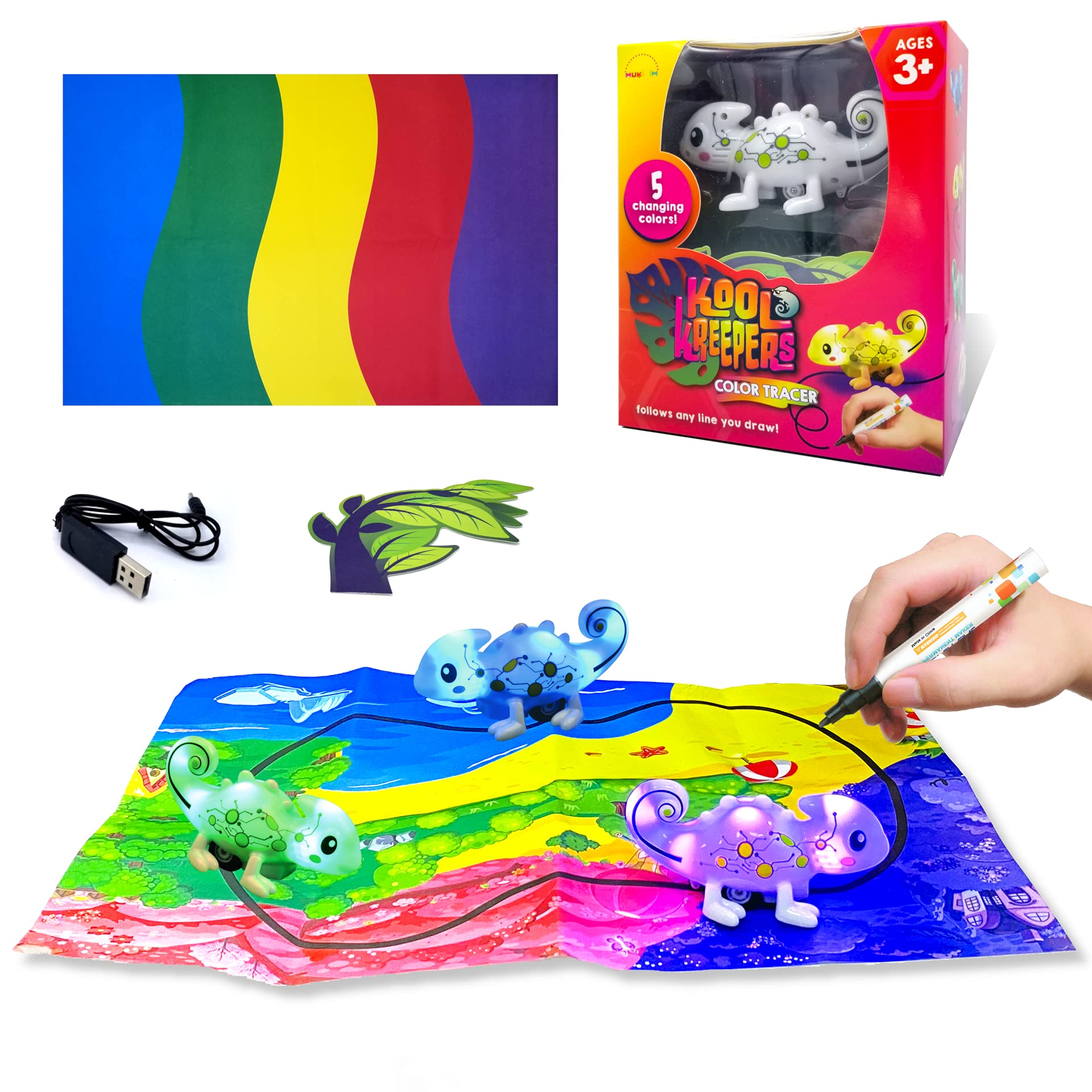 Amazon.com: MUKIKIM Kool Kreepers - Color Tracer Chameleon