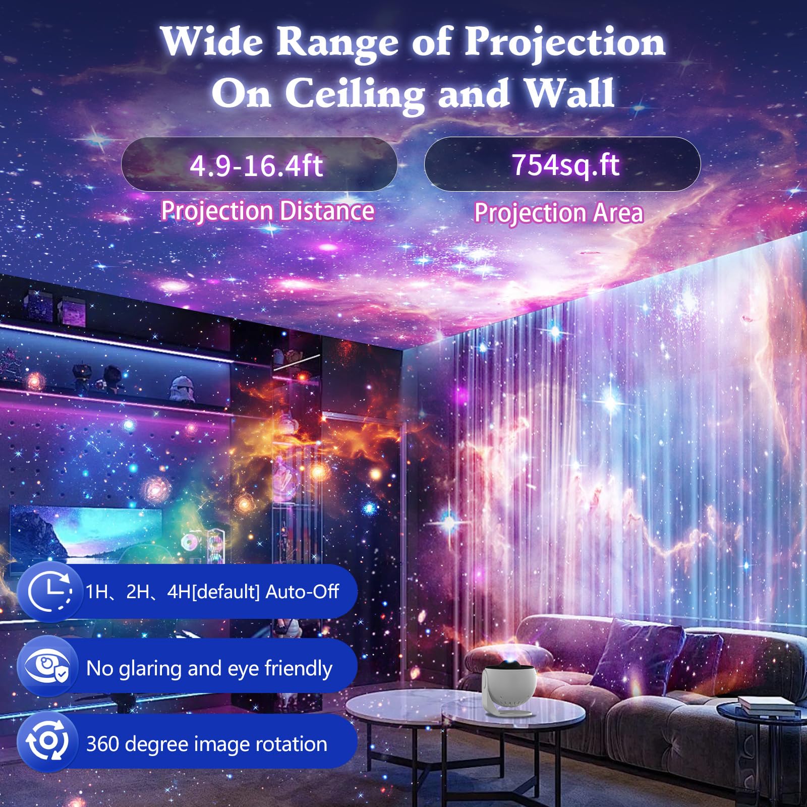 Amazon.co.jp: Galaxy プロジェクター、13イン1プラネタリウムスター