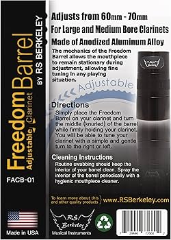 Amazon.co.jp: RS Berkeley Freedom Adjustable Clarinet Barrel