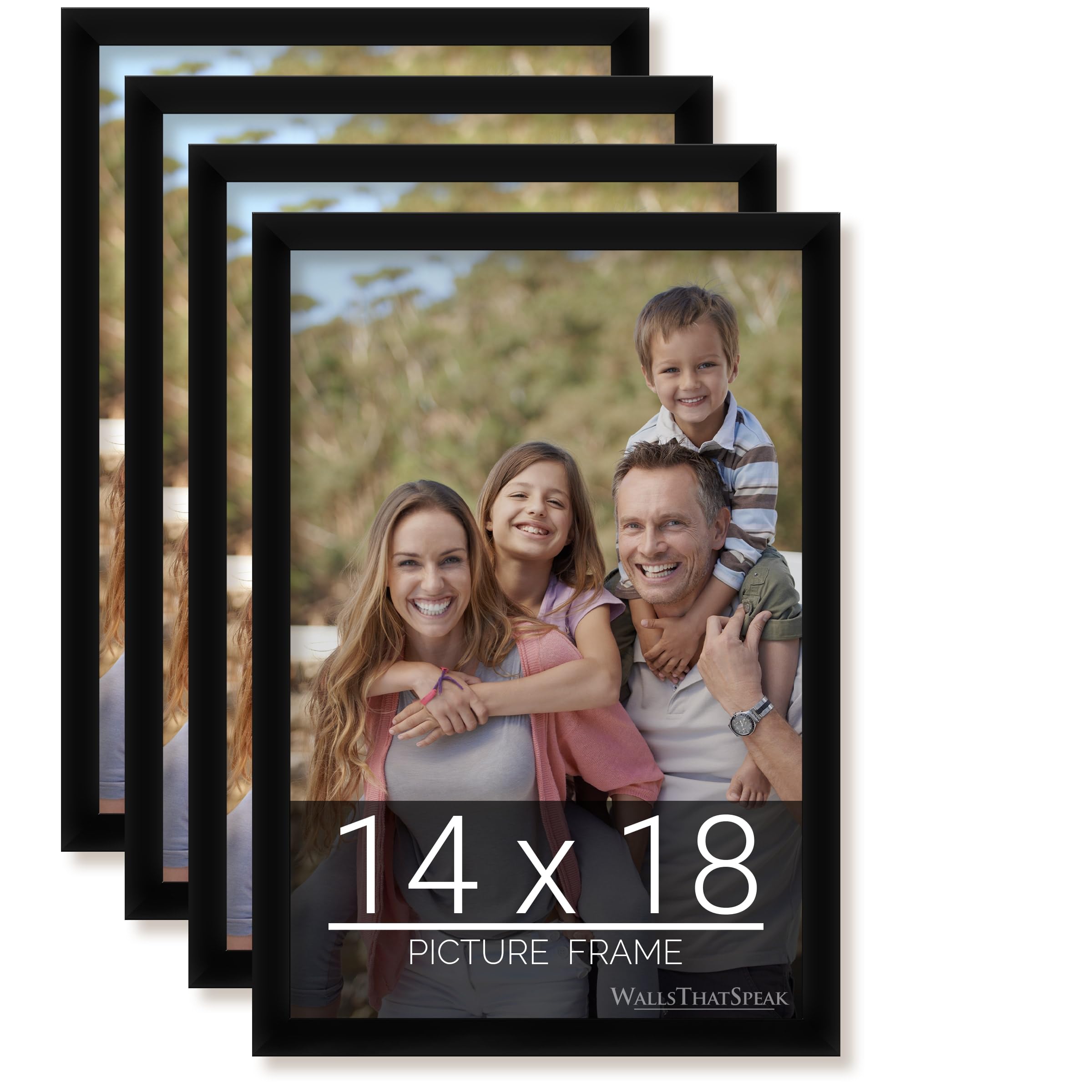 Amazon.com - wallsthatspeak 14x18 Black Picture Frame for Puzzles