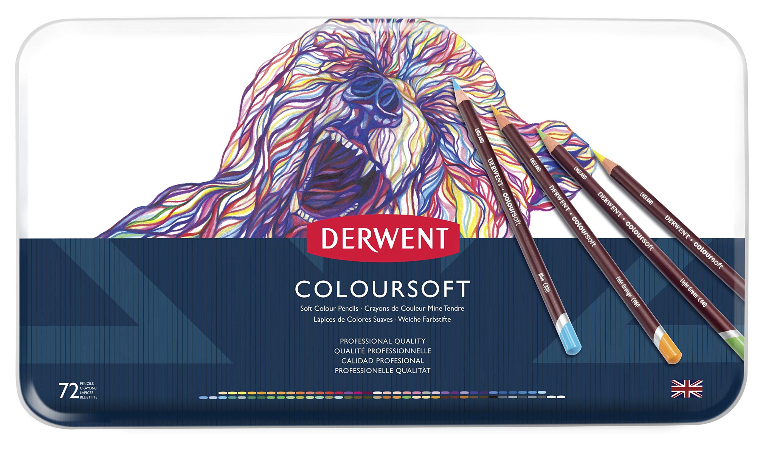 Amazon | Derwent ダーウェント 色鉛筆 カラーソフト 72色セット