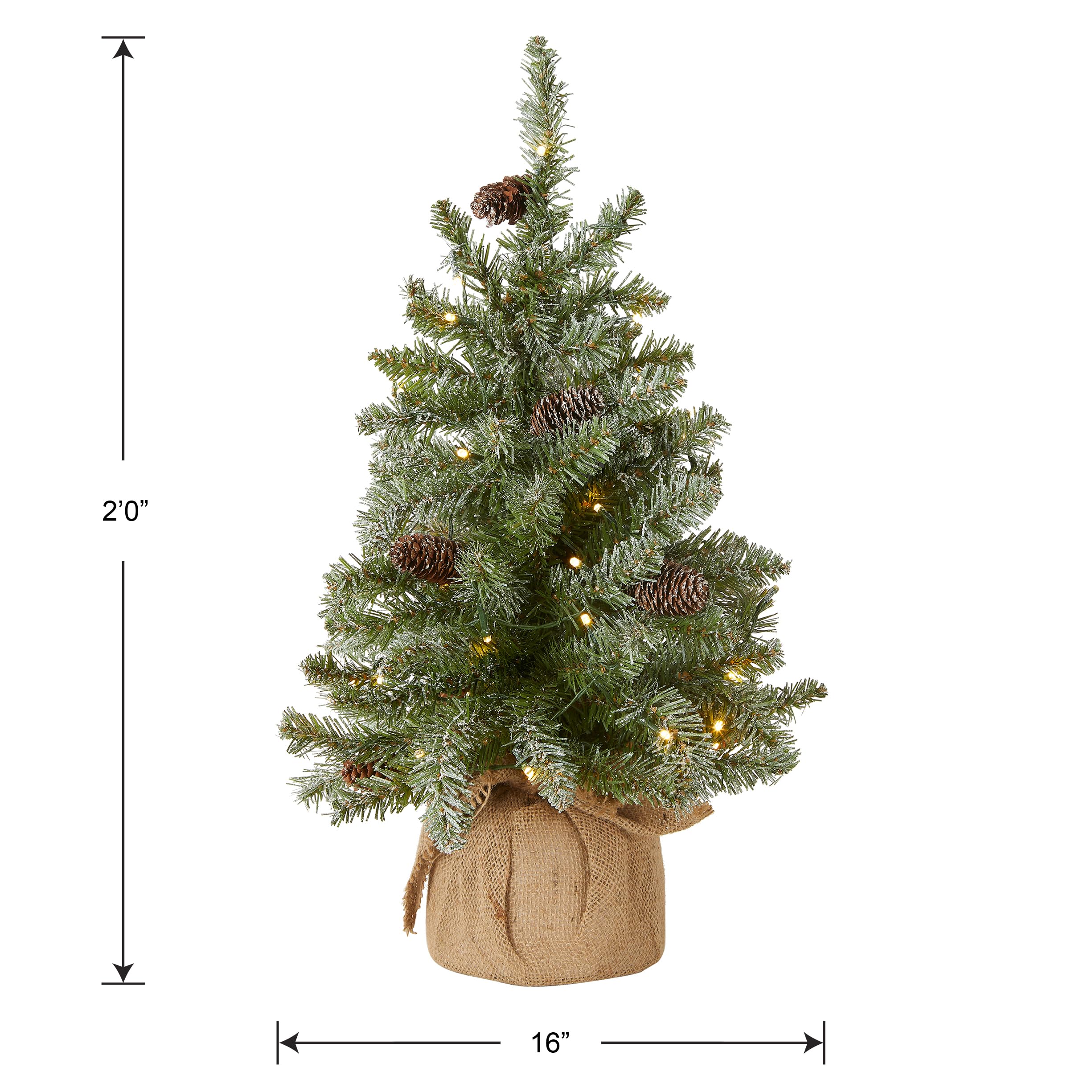 Amazon.co.jp: National Tree Company ライト付き人工ミニクリスマス