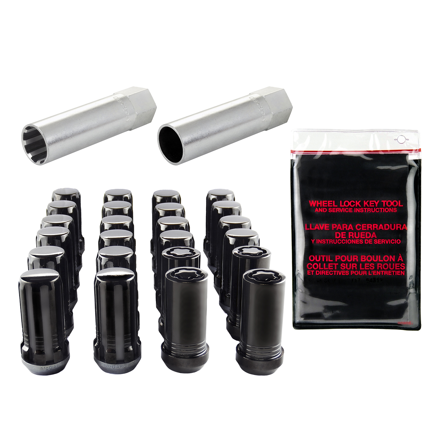 Black SplineDrive 6 Lug Wheel Installation Kit (M14 x 1.5 Thread