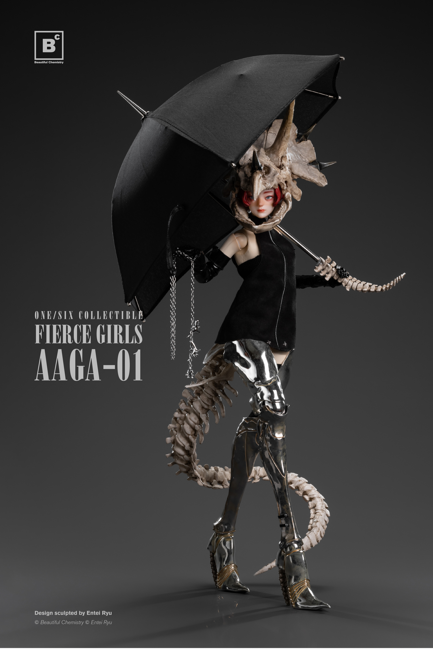 フィアス・ガールズ シリーズ/ ボーン・ガール トリケラトプス 1/6