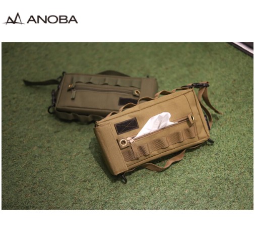 アノバ ANOBA ティッシュケース コヨーテ キャンプ 収納 ケース