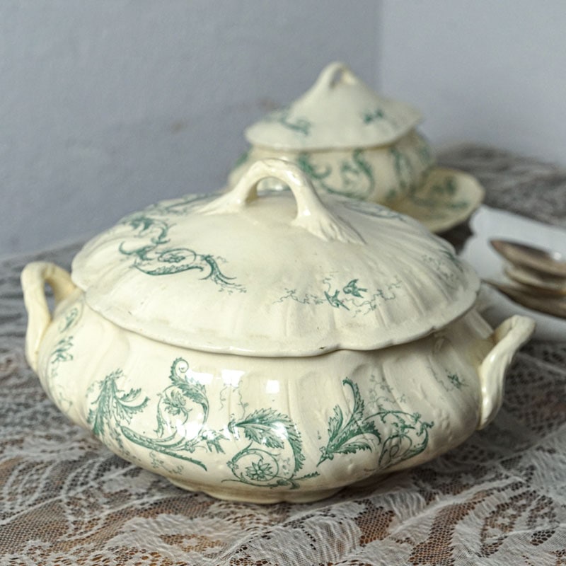 ジアン ランソーGien Rinceauxスーピエ―ル1886－1900年代頃 gc-1578の
