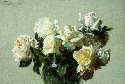 Roses. 1885 | アンリ・ファンタン＝ラトゥール Henri Fantin-Latour