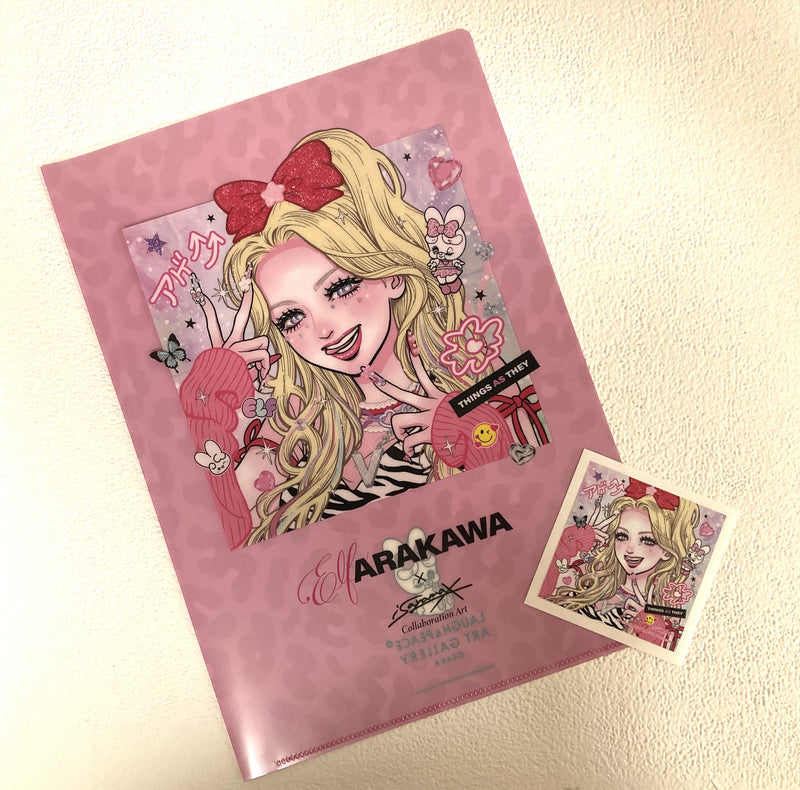 isayamax exhibition エルフ荒川】クリアファイル・ステッカーセット