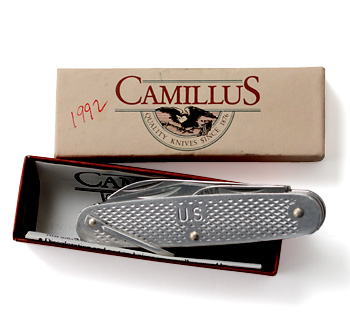US ARMY ポケットナイフ(4徳) Box入り/Camillus社 92-93年/実物・未使用
