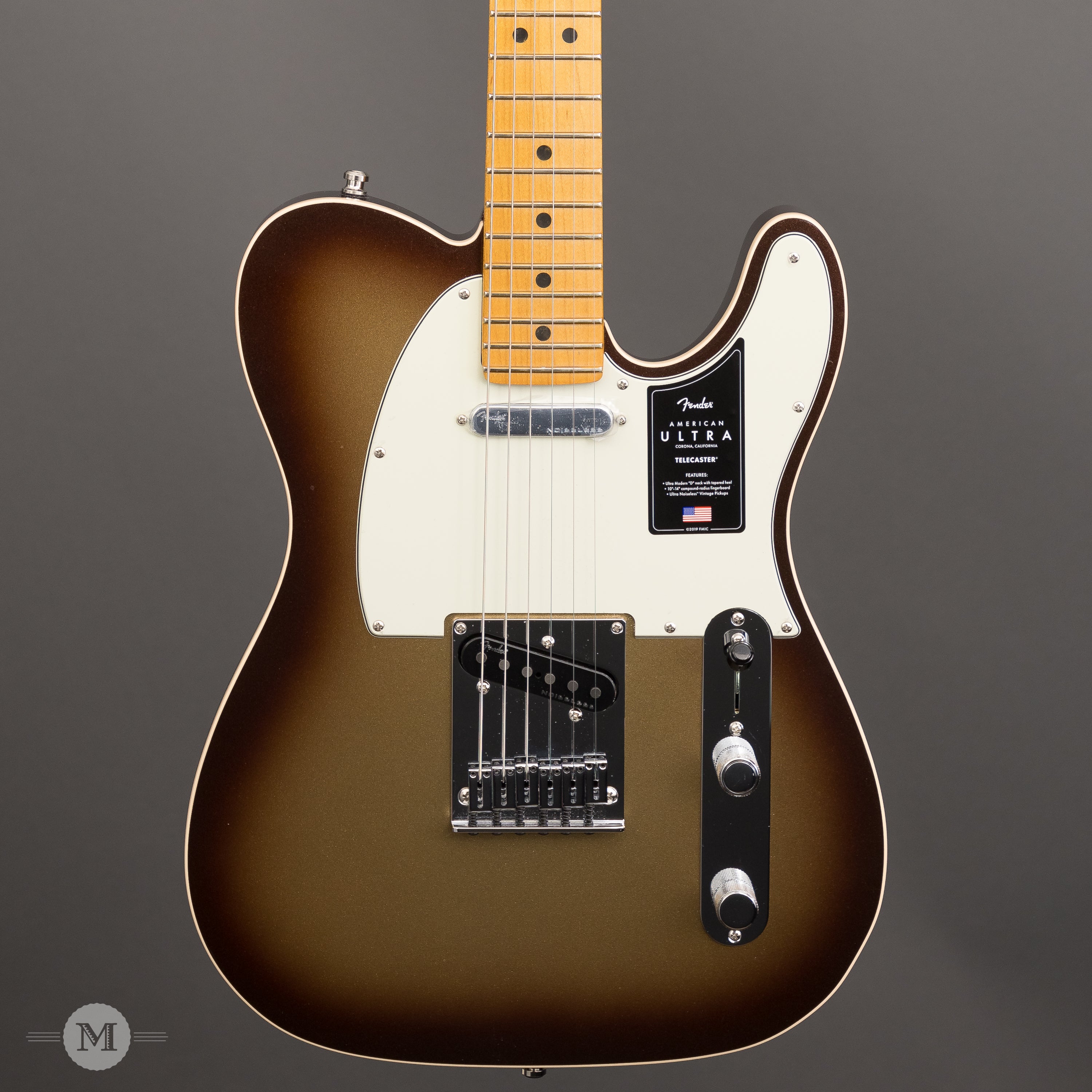 Fender Electric Guitars - American Ultra Telecaster MN - Mocha