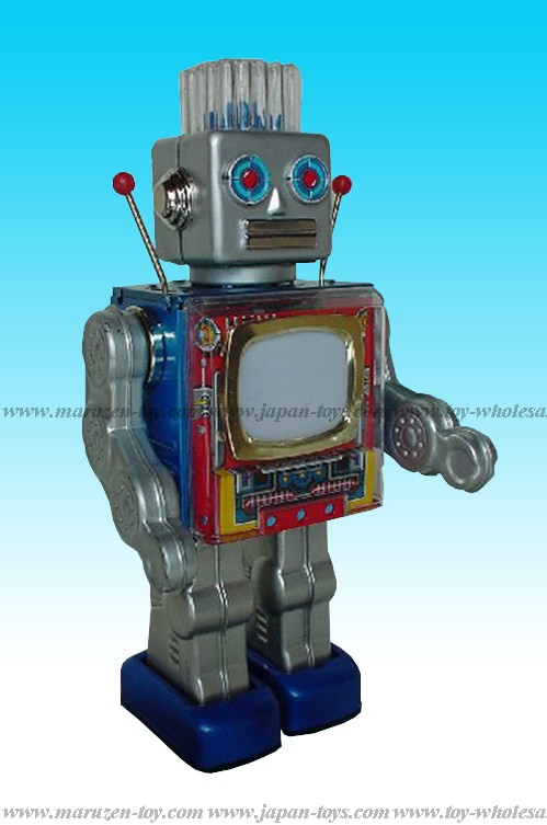 丸善商店 （メタルハウス）日本製ブリキ商品 スクリーンロボット☆受注