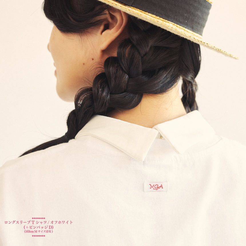 LANDMARK IN HARAJUKU ロングスリーブTシャツ / ホワイト – Mrs. GREEN