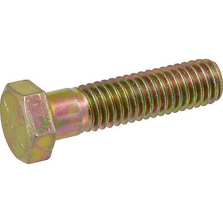 Hillman 5/8 in.-18 x 3-1/2 in. Yellow Grade 8 Hex Cap Screws at