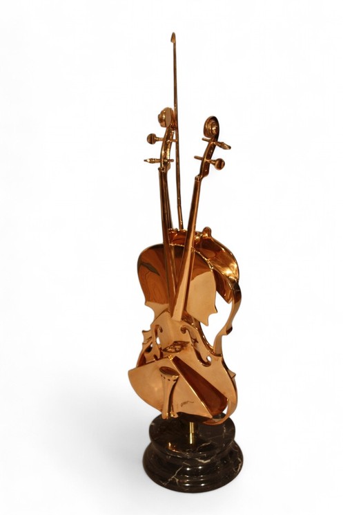 ▷ Violon grand archet by Arman, 2005 | Bronze Sculpture for Sale
