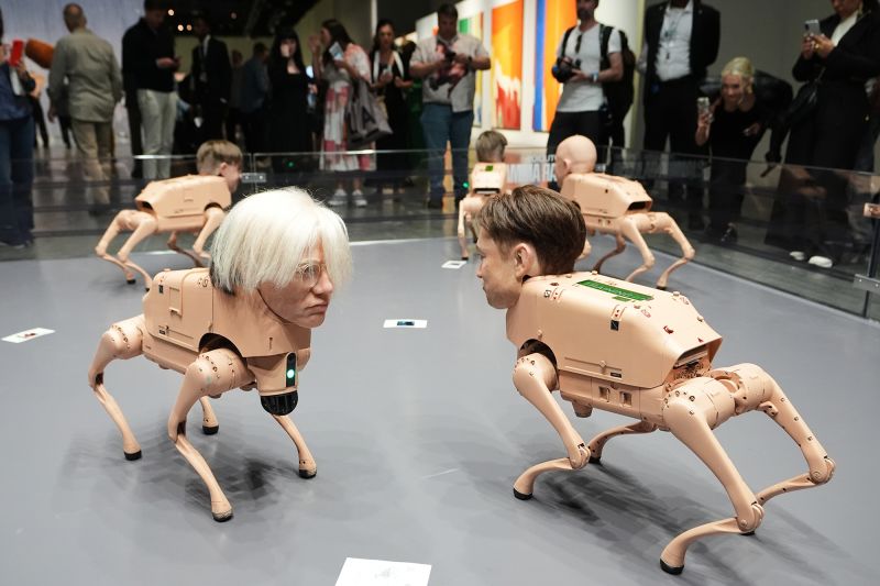 Elon Musk, Andy Warhol and Jeff Bezos are reimagined as robotic