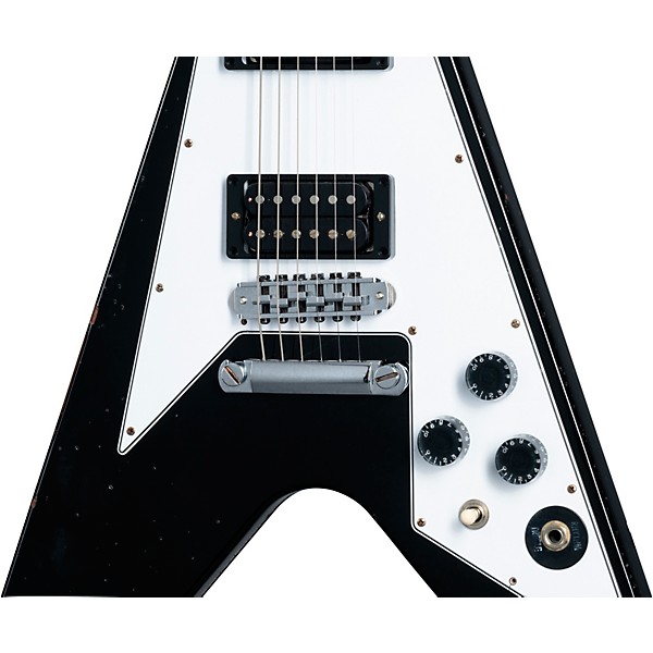 Platinum Gibson Custom Kirk Hammett 1979 Flying V Electric Guitar