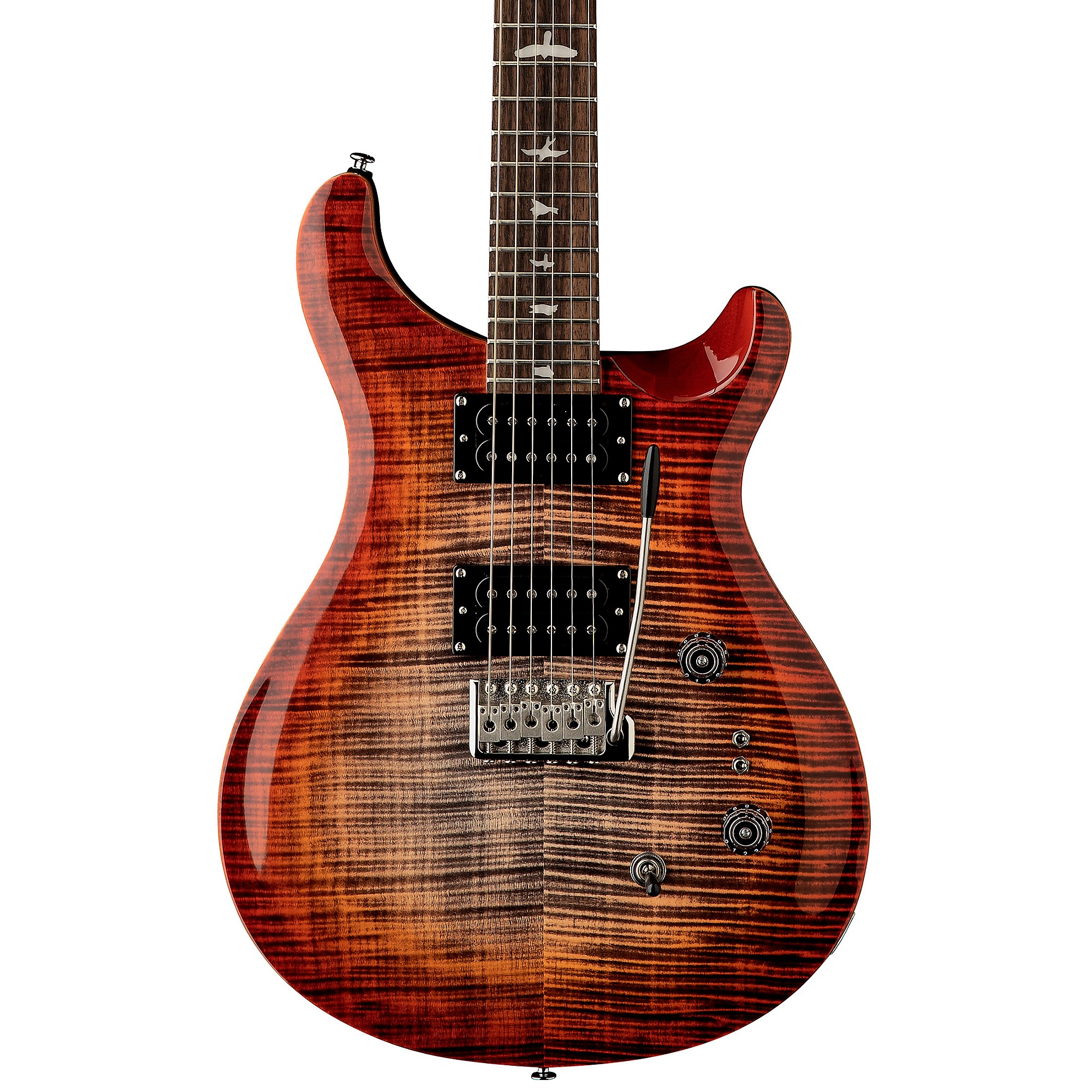 PRS SE Custom 24-08 Electric Guitar Charcoal Cherry Burst | Guitar