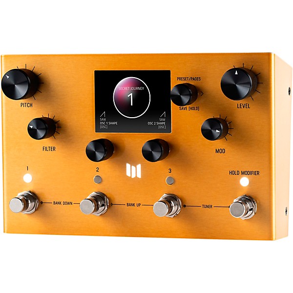 Meris Enzo X Modular Instrument Synthesizer Pedal Translucent Gold