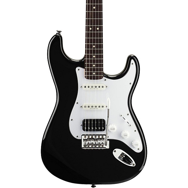 Vintage Modified Stratocaster HSS Electric Guitar Black Rosewood