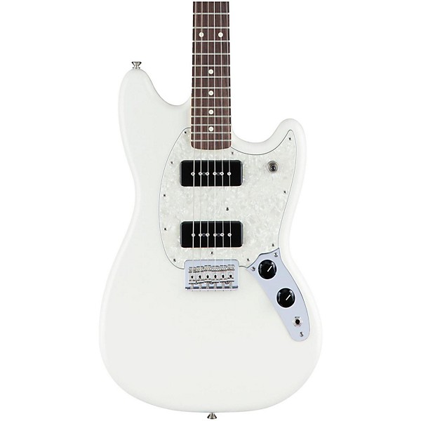 Fender Mustang 90 Rosewood Fingerboard Olympic White | Guitar Center