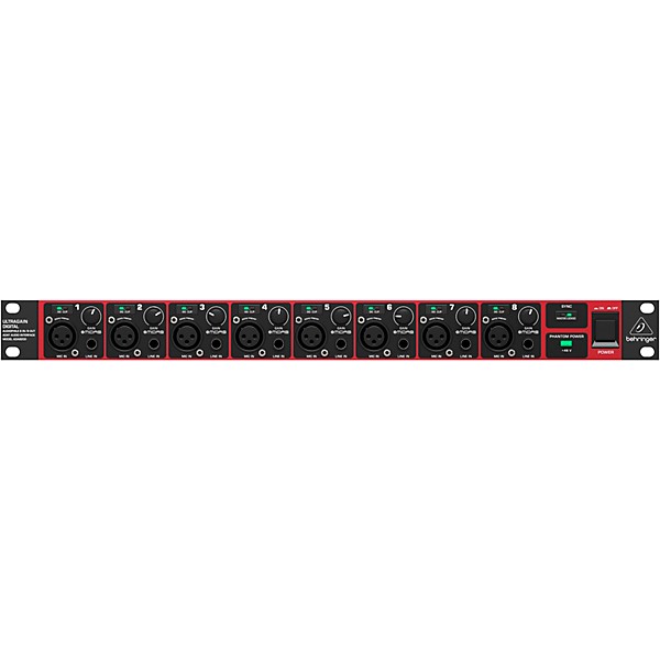 Behringer ADA8200 8-Channel Microphone Preamp AD/DA Converter With