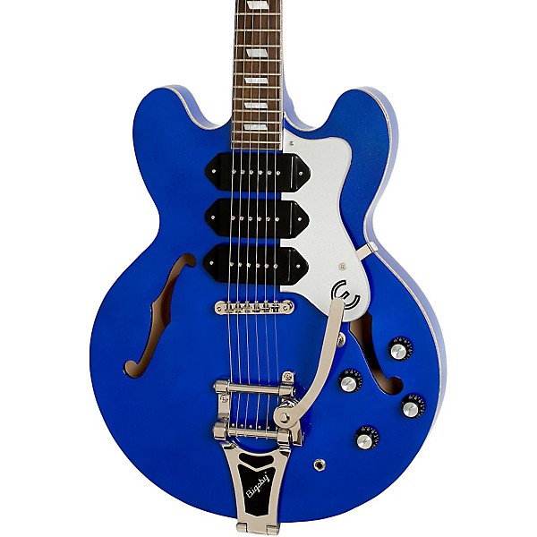 Open Box Epiphone Limited Edition Riviera Custom P93 Blue Royale