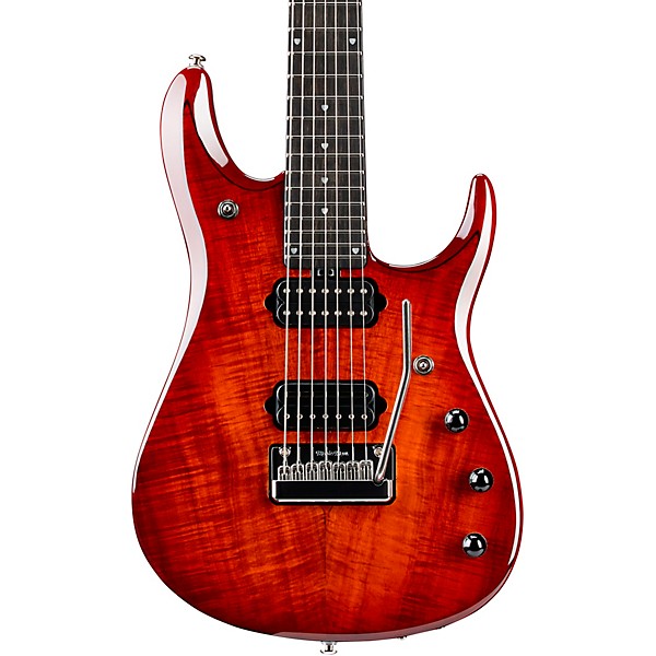 Platinum Ernie Ball Music Man John Petrucci 7 JP7 Koa Top Ebony