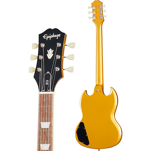 Open Box Epiphone SG Traditional Pro Electric Guitar Metallic Gold