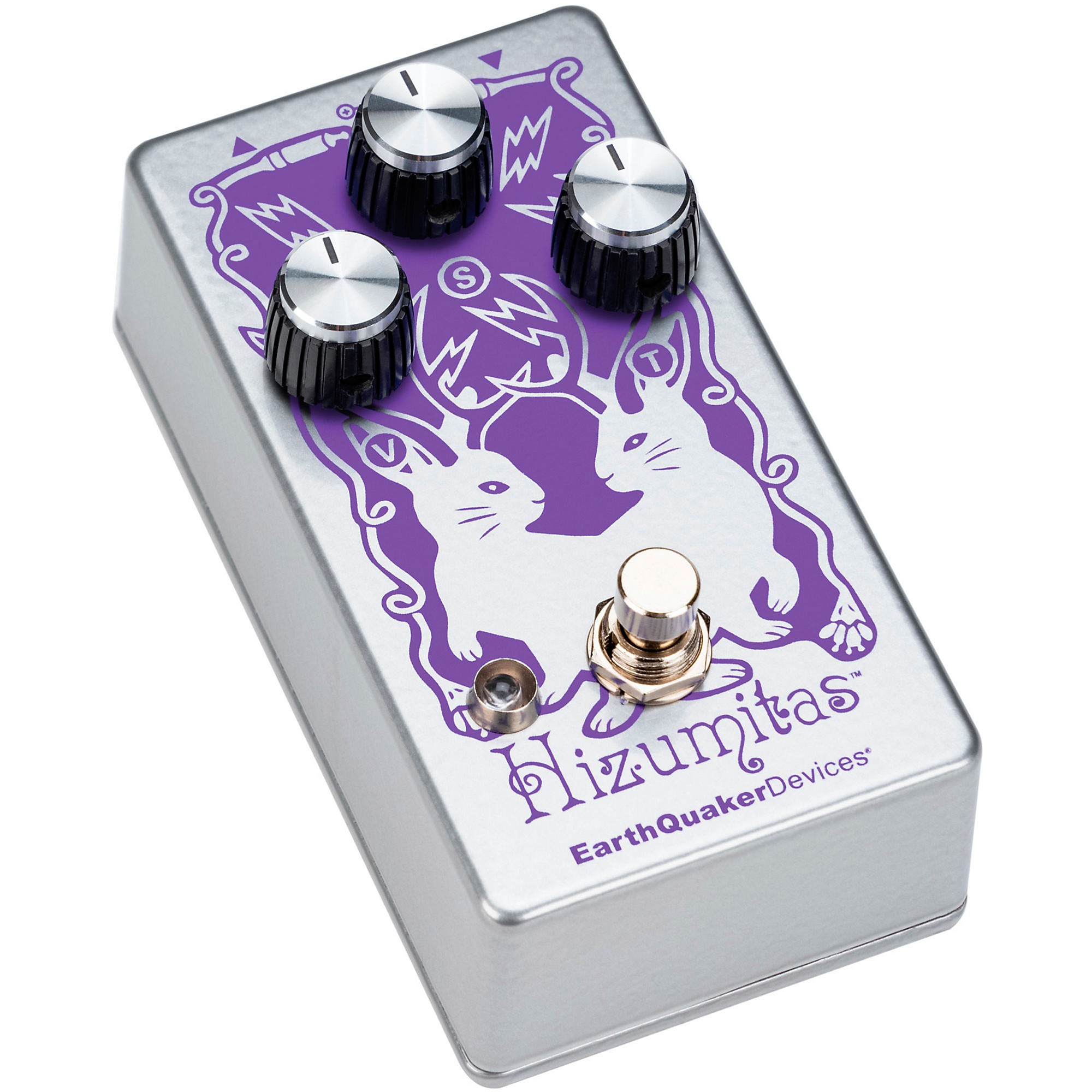 EarthQuaker Devices Hizumitas Fuzz Sustainar Effects Pedal Purple