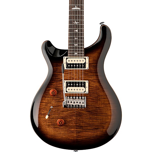 PRS SE Custom 24 Left-Handed Electric Guitar Black Gold Sunburst