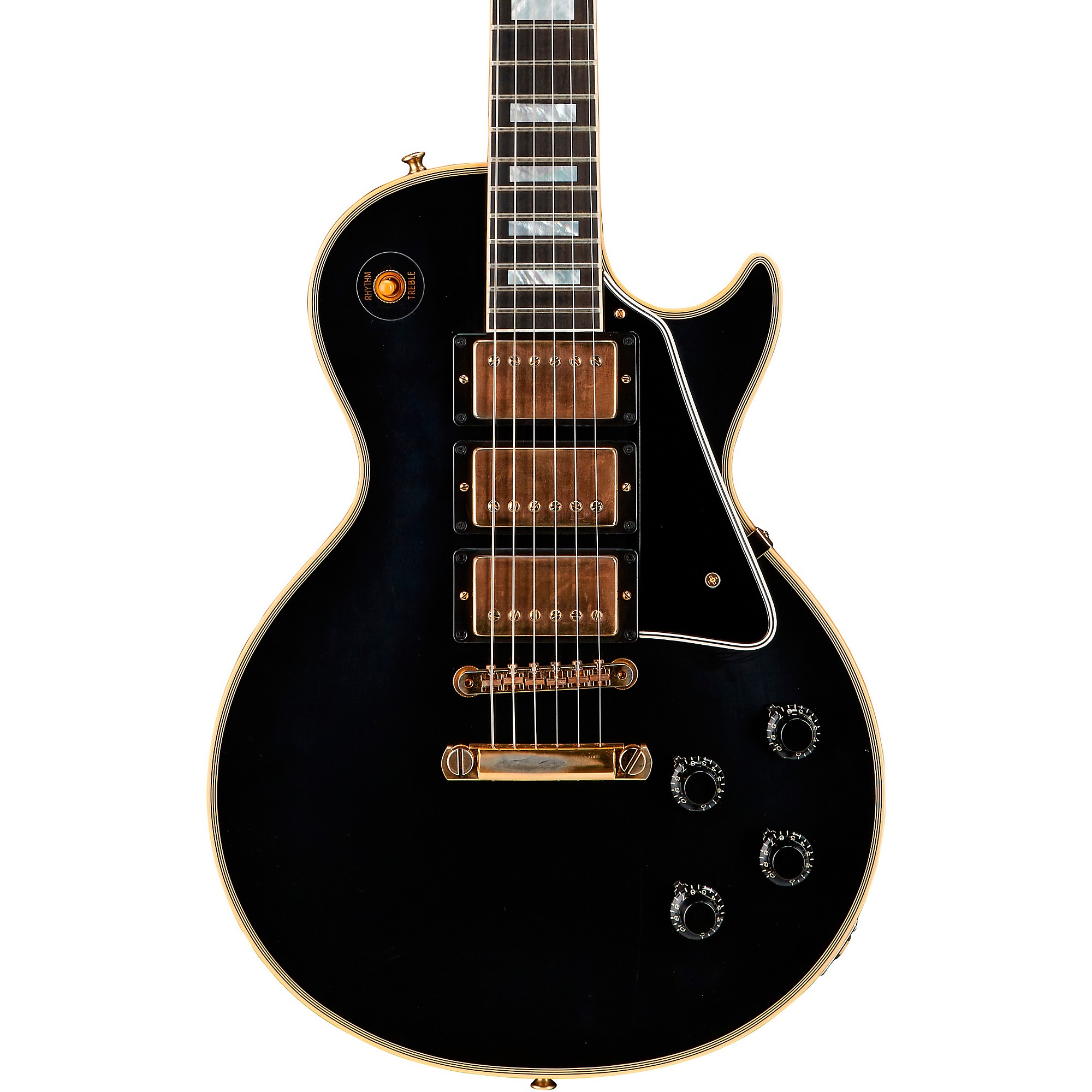 Platinum Gibson Custom 1957 Les Paul Custom Reissue 3-Pickup VOS