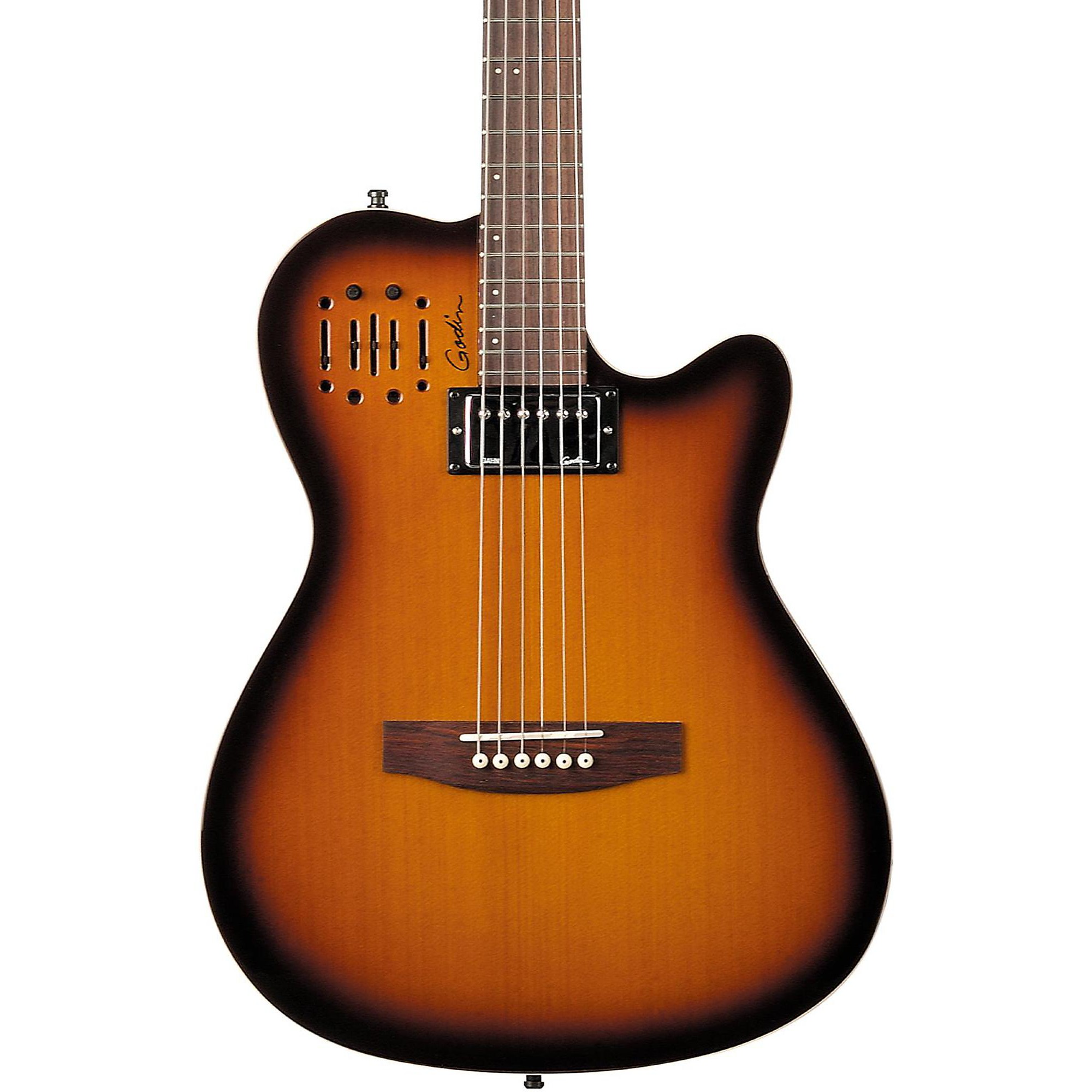 Godin A6 Ultra HG Semi-Acoustic-Electric Guitar Cognac Burst