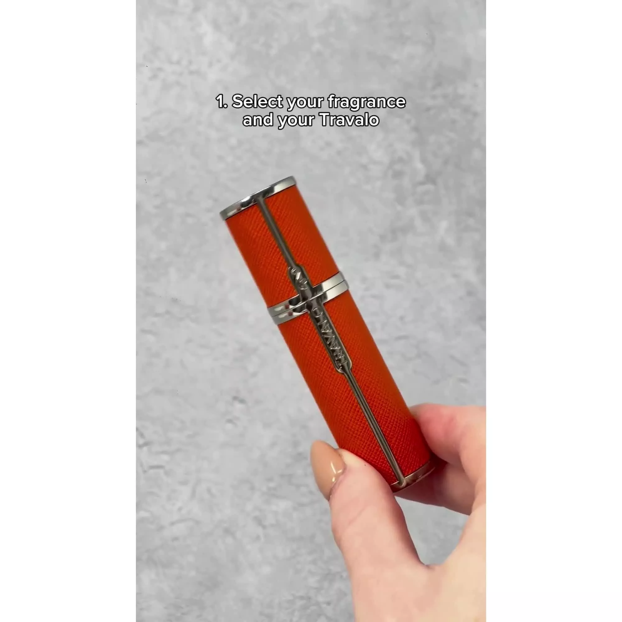 Travalo Milano Refillable Perfume Atomiser Spray, Orange