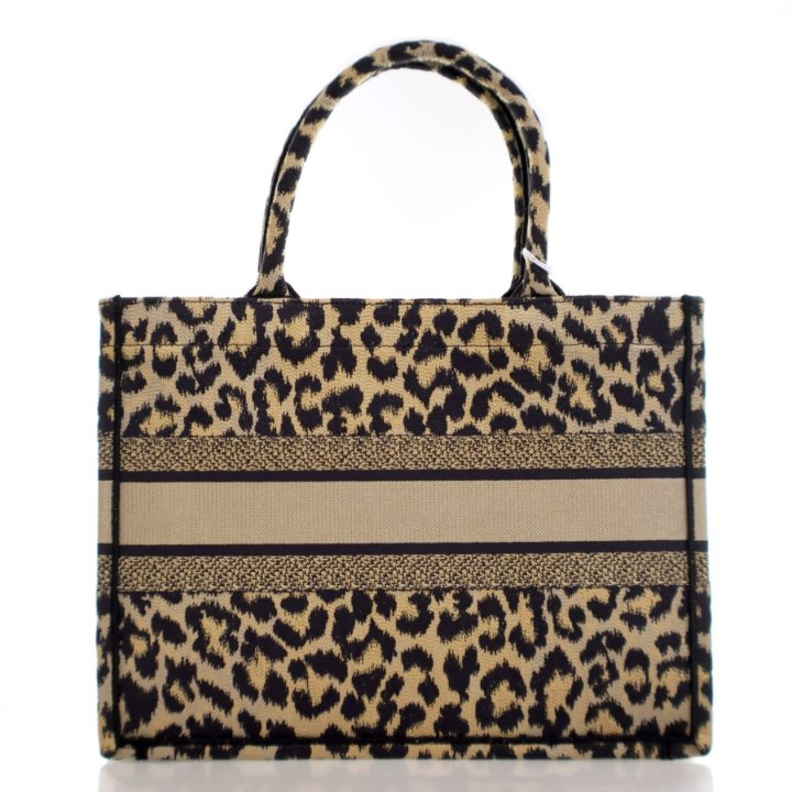 Dior Medium Canvas Leopard Mizza Book Tote - Luxe Du Jour