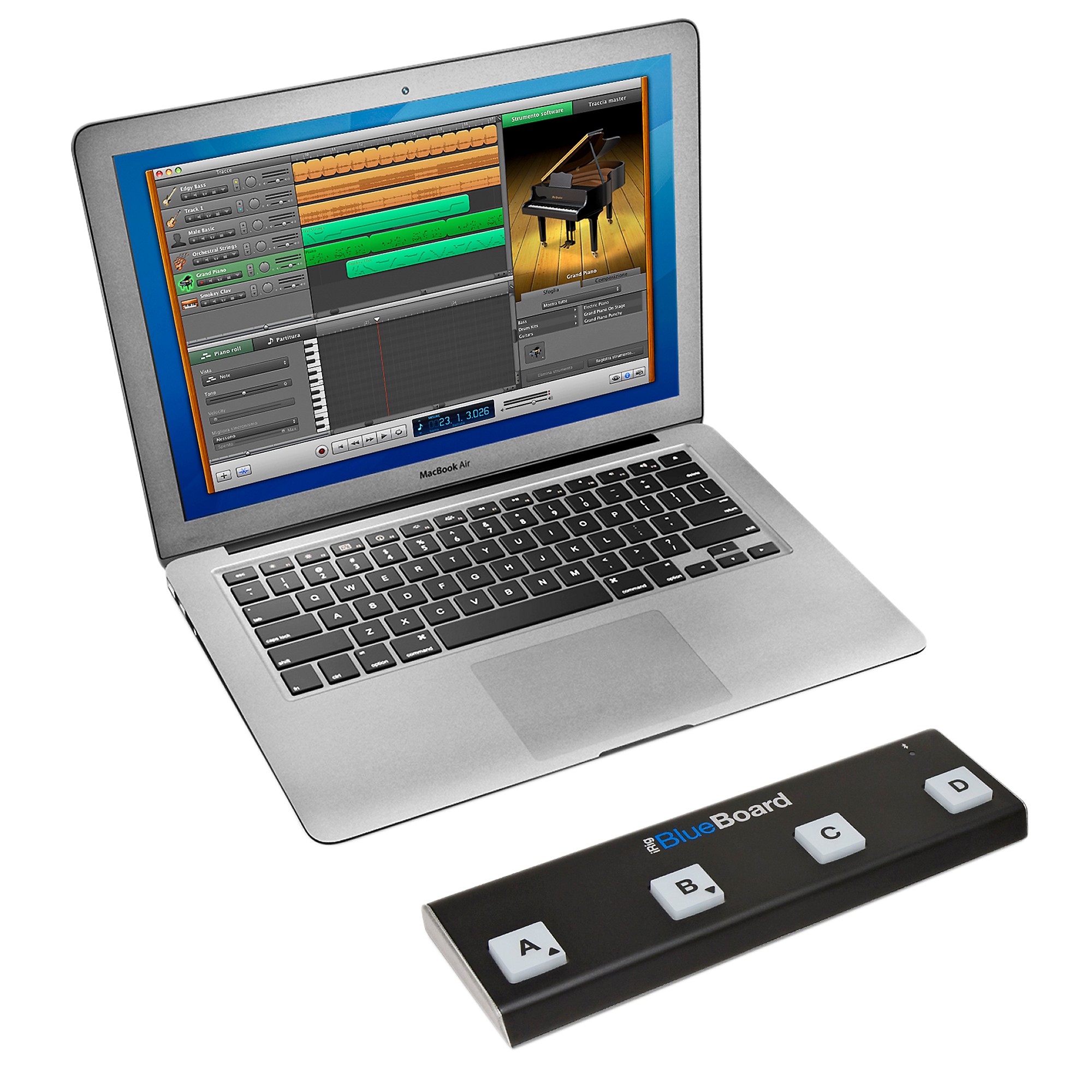IK Multimedia iRig BlueBoard Bluetooth Wireless MIDI Foot