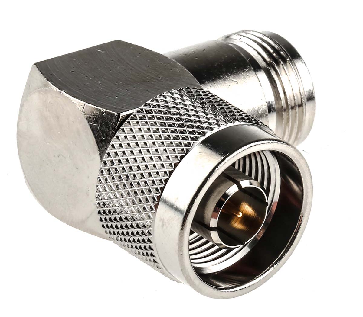 RS PRO 同軸変換アダプタ ライトアングル 50 Ω オス メス 11 GHz | RS