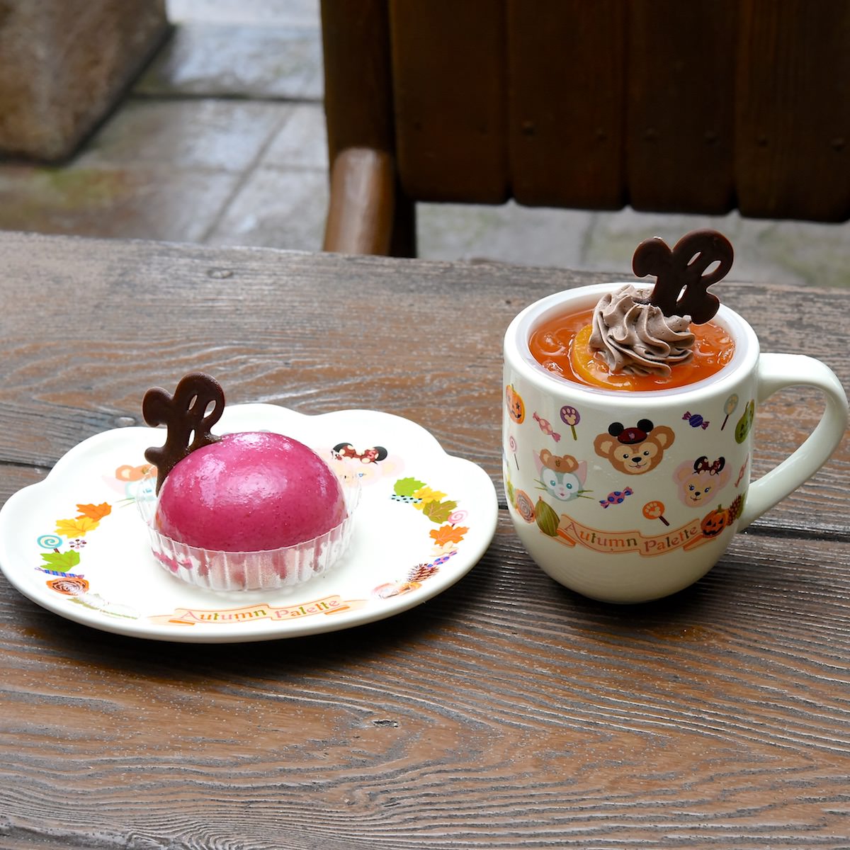 ダッフィーやお菓子のイラストがかわいい☆