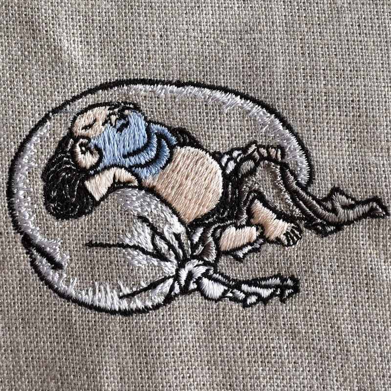 七福神・神だのみ／浮世絵[葛飾北斎]刺繍図案デザイン｜mimi刺繍｜東京