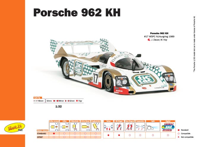 Porsche962C KH WSPC Nuerburgring 1989 No17【ポルシェ962C KH tic