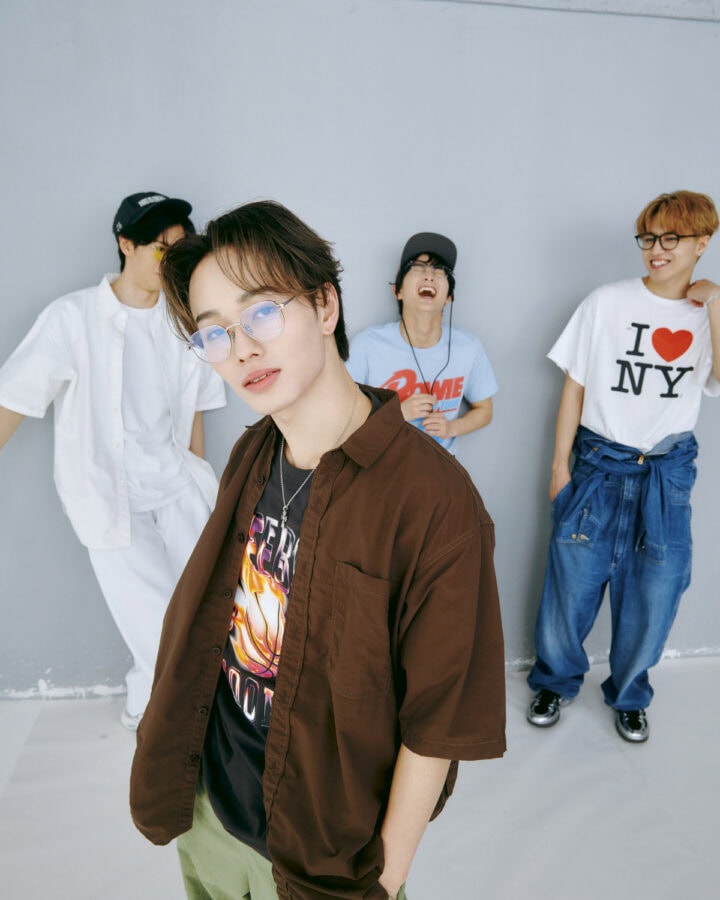 超特急①】リョウガ＆タカシ＆マサヒロ＆ハルのTシャツ×メガネSNAP