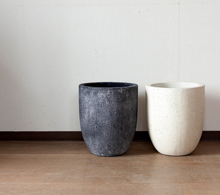 使いやすい形」のファイバーセメントPOT（31cm・面長）FO31※同梱不可