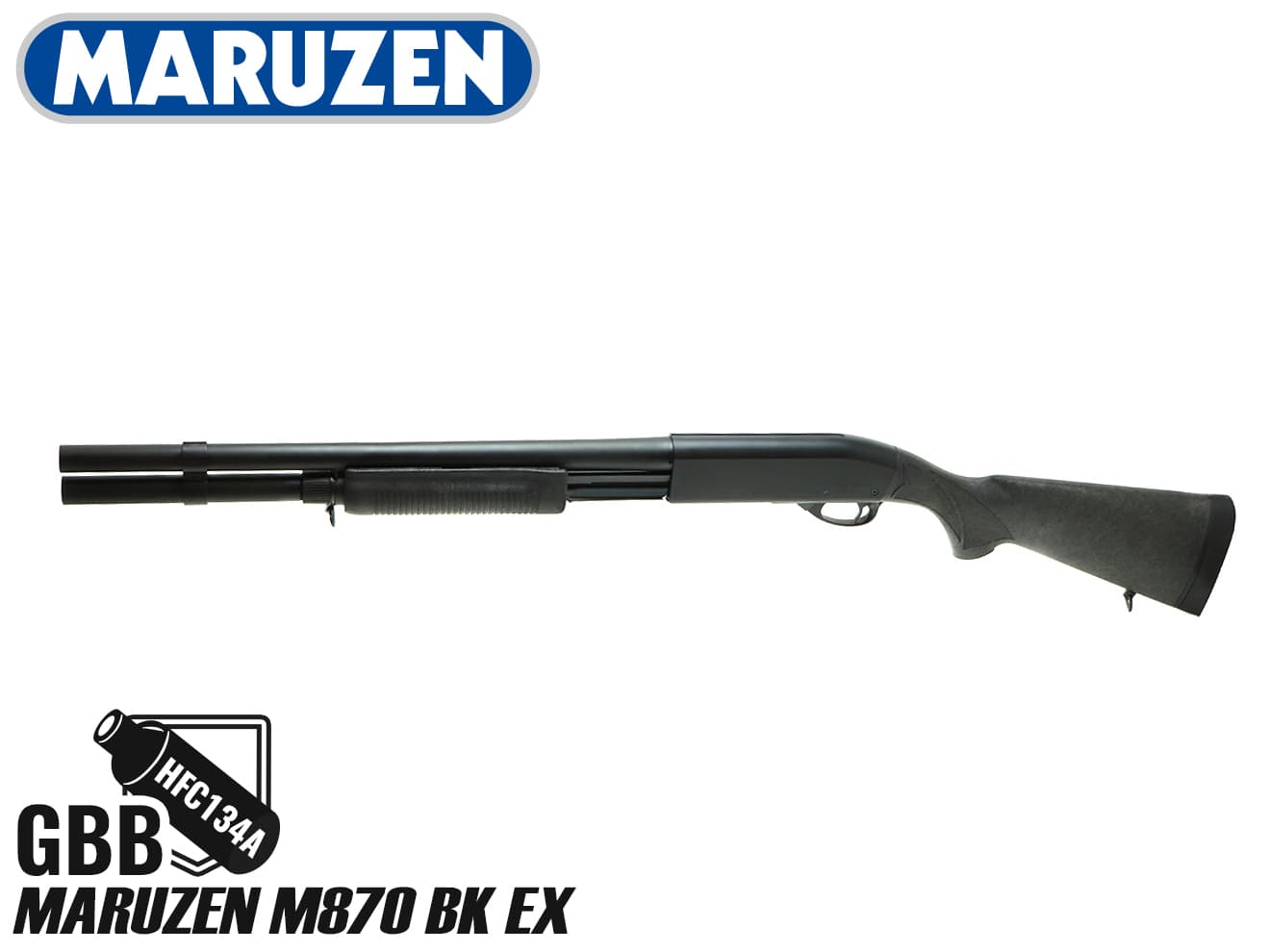 MARUZEN ガスショットガン M870 ライブシェル [カラー：ブラック