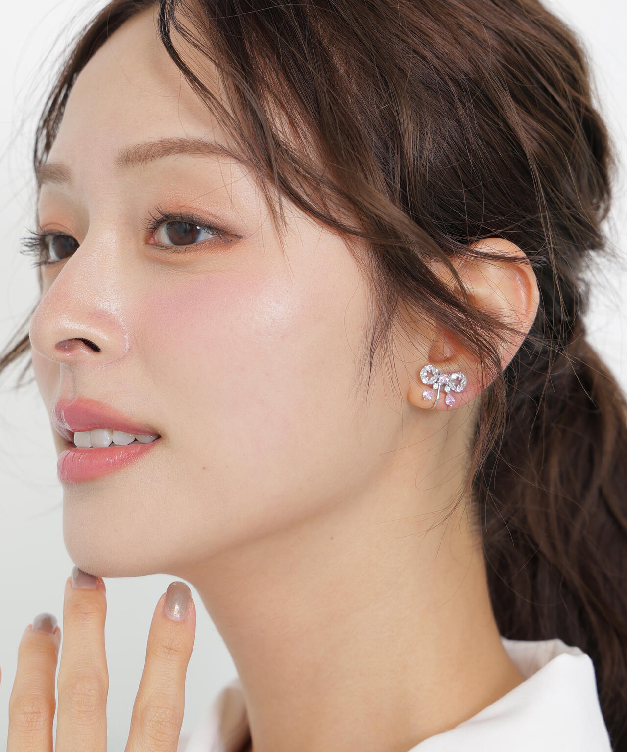 Cubic リボンイヤリング | JILL by JILL STUART（ジル バイ ジル