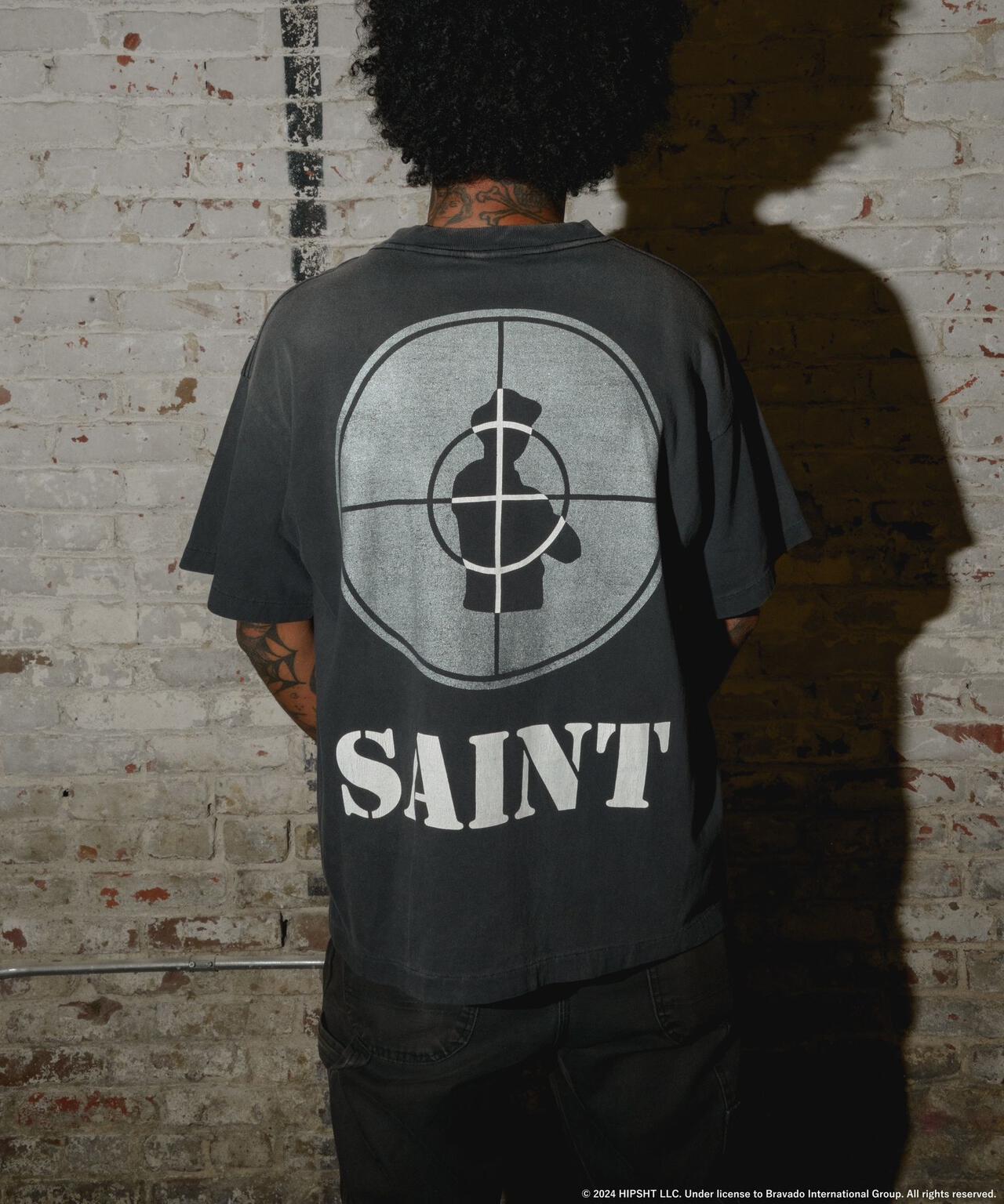 SAINT MICHAEL/セントマイケル/PE_SS TEE/SNT ENEMY/BLACK | ROYAL