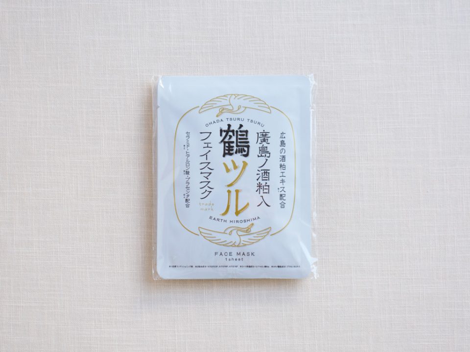 廣島ノ酒粕入フェイスマスク 鶴ツル | 瀬戸内・広島おみやげガイド