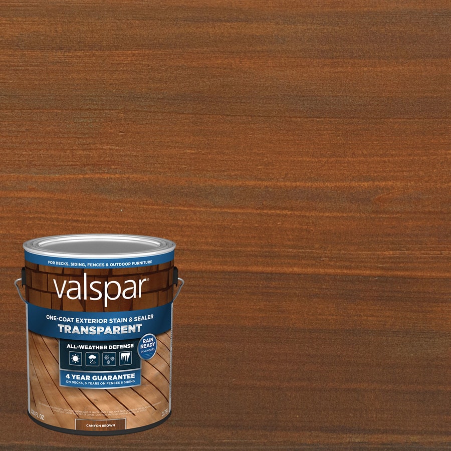 Valspar Pre-Tinted Canyon Brown Transparent Exterior Wood Stain